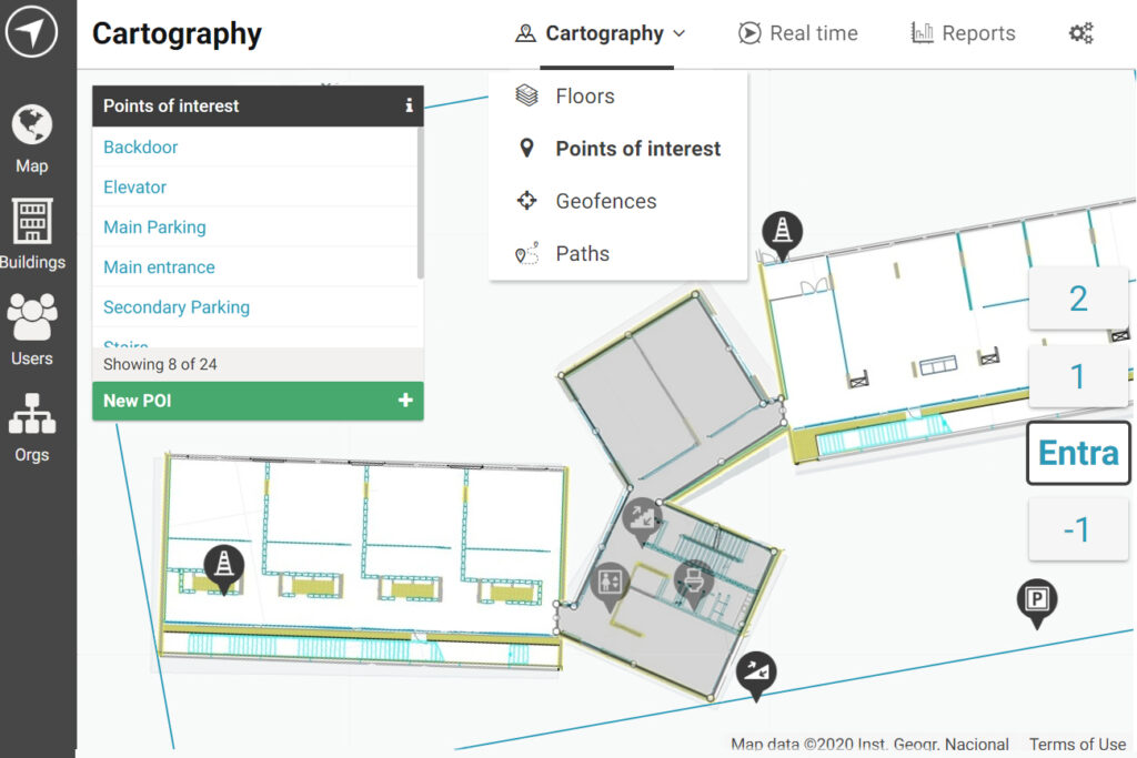 API Rest para gestionar cartografía en soluciones de posicionamiento en interiores