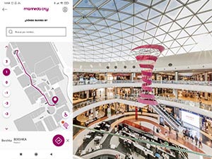 Indoor positioning for wayfinding in shopping centers